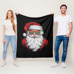 Couverture Polaire Lunettes de soleil de Noël Fierté de Noël Pyjama X