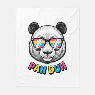 Couverture Polaire Lunettes de soleil de Panda drôle de chemise de gr
