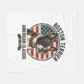 Couverture Polaire Lunettes de soleil drapeau américain classique de (Devant (Horizontal))