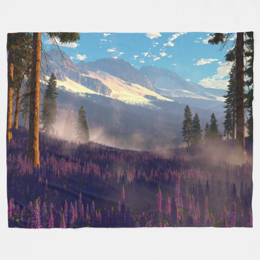 Couverture Polaire Lupine Vale (Devant (Horizontal))