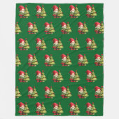 Couverture Polaire Lutin de Noël (Devant)