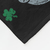 Couverture Polaire Lutin squelette Saint-Patrick Shamrock Clou (Coin)