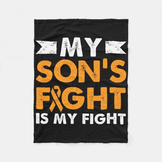 Couverture Polaire Lutte contre la leucémie chez mon fils - Sensibili (Devant)