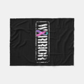 Couverture Polaire Lutte contre le cancer - Ruban de sensibilisation  (Devant (Horizontal))