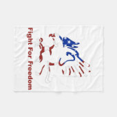 Couverture Polaire Lutter contre la liberté Fleece Blanket (Devant (Horizontal))