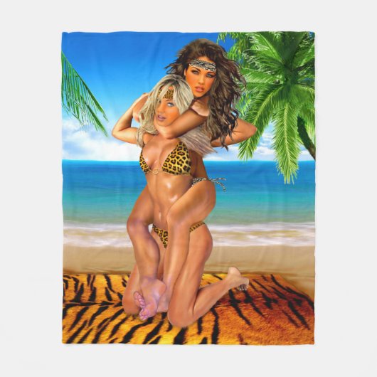 Couverture Polaire Lutteurs rusés de jungle (Devant)