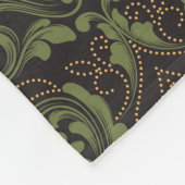 Couverture Polaire Luxe classique vieux mode damassé ornement (Coin)