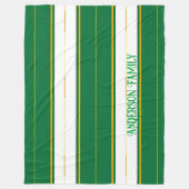 Couverture Polaire Luxe Linge Moderne Green Gold Texture Collection (Devant)