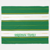 Couverture Polaire Luxe Linge Moderne Green Gold Texture Collection (Devant (Horizontal))