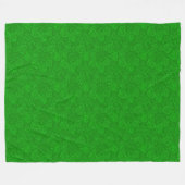 Couverture Polaire Luxe Moderne Élégant Amour Vert Coeur (Devant (Horizontal))