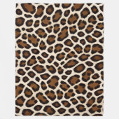 Couverture Polaire Luxe Populaire White Leopard Elegance Collection (Devant)