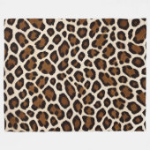 Couverture Polaire Luxe Populaire White Leopard Elegance Collection (Devant (Horizontal))