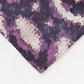 Couverture Polaire Luxe violet et tan damassé sans couture motif (Coin)