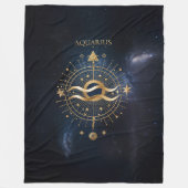 Couverture Polaire Luxueux Aquarius Zodiac (Devant)