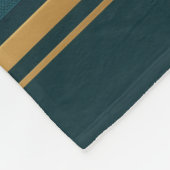 Couverture Polaire Luxury Blue Green Gold Stripe Gift Wrap Pattern (Coin)