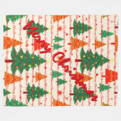 Couverture Polaire Luxury Christmas Christmas Trees Festive (Devant (Horizontal))