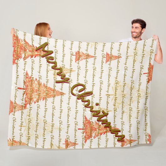 Couverture Polaire Luxury Christmas Christmas Trees Festive (En situation)