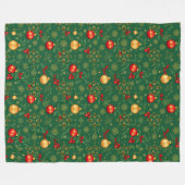 Couverture Polaire Luxury Emerald Green Christmas Throw Blanket (Devant (Horizontal))