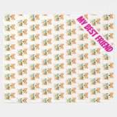 Couverture Polaire Luxury Grooming Pet Personalized Trendy Collection (Devant (Horizontal))