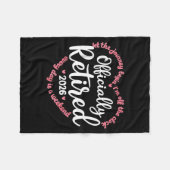 Couverture Polaire Ly Retired 2026 Weekend Vibes For Retirees (Devant (Horizontal))