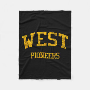 Couverture Polaire Lycée West High Hs Wichita Ks Vintage Srts