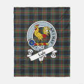 Couverture Polaire Lyle Clan Badge Tartan Plaid (Devant)