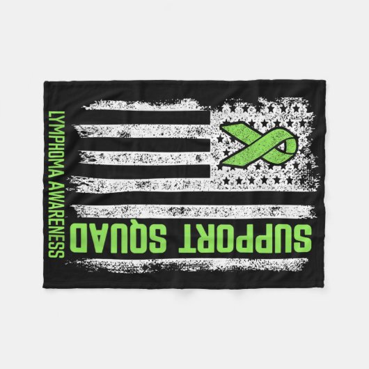 Couverture Polaire Lymphome non hodgkiné Soutien de l'équipe Lymphome (Devant (Horizontal))