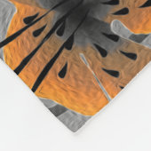 Couverture Polaire Lys de tigres Blanche en polaire (Coin)