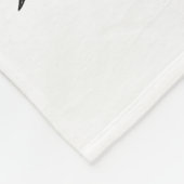 Couverture Polaire Lys de tigres noirs et blancs (Coin)