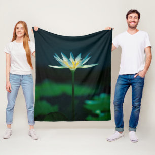 Couverture Polaire Lys d'eau blanche