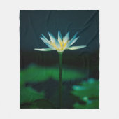 Couverture Polaire Lys d'eau blanche (Devant)