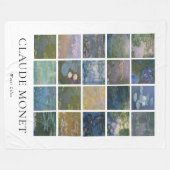 Couverture Polaire Lys d'eau Claude Monet (Devant (Horizontal))
