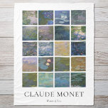 Couverture Polaire Lys d'eau Claude Monet<br><div class="desc">Jetez une couverture avec Claude Monet Water Lys vintages tableaux de paysage fleuri.</div>