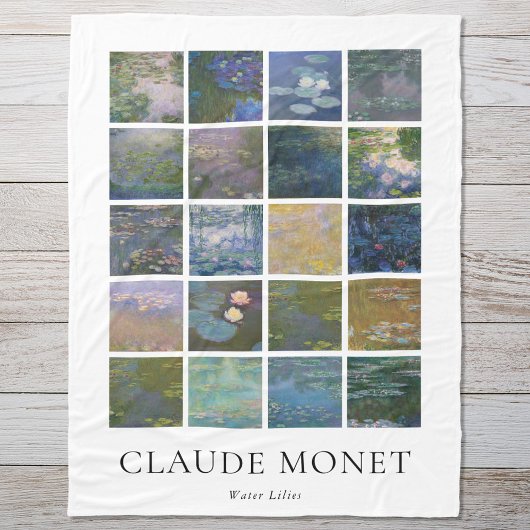 Couverture Polaire Lys d'eau Claude Monet