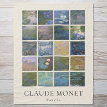 Couverture Polaire Lys d'eau Claude Monet<br><div class="desc">Jetez une couverture avec Claude Monet Water Lys vintages tableaux de paysage fleuri.</div>