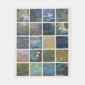 Couverture Polaire Lys d'eau Claude Monet (Devant)