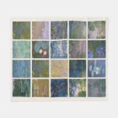 Couverture Polaire Lys d'eau Claude Monet (Devant (Horizontal))