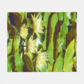 Couverture Polaire Lys d'eau jaune (Devant (Horizontal))