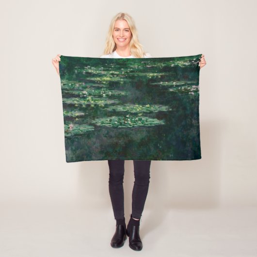 Couverture Polaire Lys d'eau (par Claude Monet) (En situation)