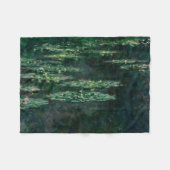 Couverture Polaire Lys d'eau (par Claude Monet) (Devant (Horizontal))