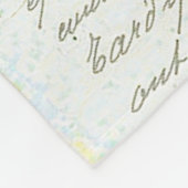 Couverture Polaire Lys et texte (Coin)