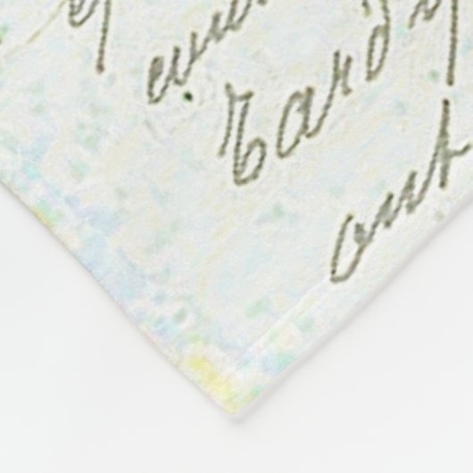 Couverture Polaire Lys et texte (Coin)