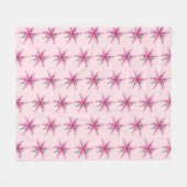 Couverture Polaire Lys rose Fleur Floral Imprimer Lys Jardin (Devant (Horizontal))