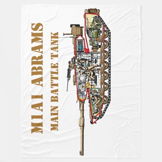 COUVERTURE POLAIRE M1A1 ABRAMS BATTLE TANK (Devant)