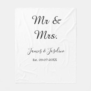 Couverture Polaire M. et Mme ajoutent le nom est. Date année couple m