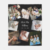 Couverture Polaire M. Et Mme Modern Mariage Photo Collage (Devant)