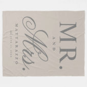 Couverture Polaire M. et Mme Personnalisée (Devant (Horizontal))