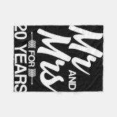 Couverture Polaire M. Et Mme Pour 20 ans 20e anniversaire Mariage (Devant (Horizontal))