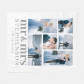 Couverture Polaire M. et MRS 6 Mariage photo Keepsaké (Devant (Horizontal))