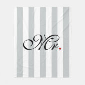 Couverture Polaire M. Husband Groom Cliquez pour Customiser des bande (Devant)